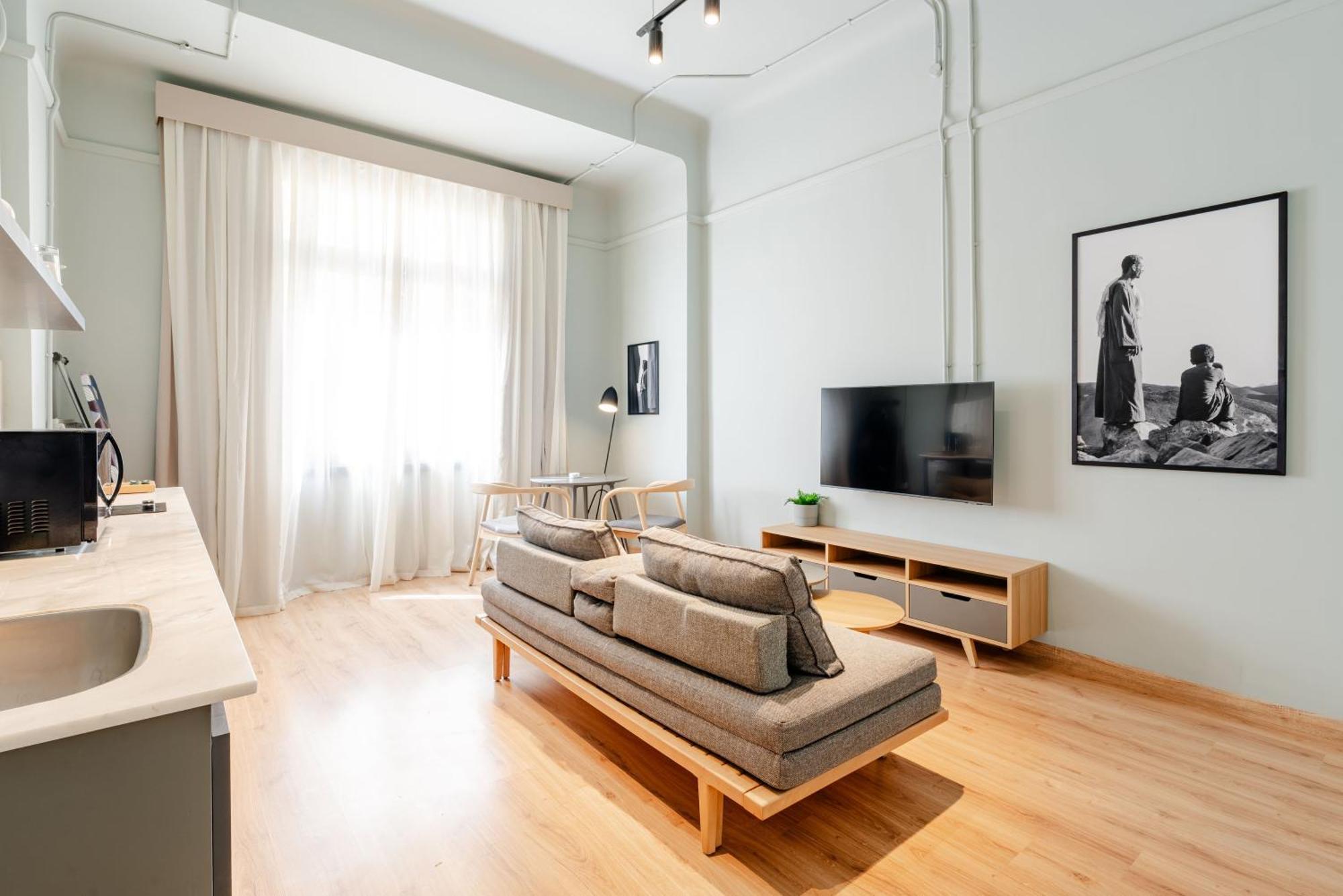 Grey L Studio Apartments Downtown Alexandria Menasce House Exteriér fotografie